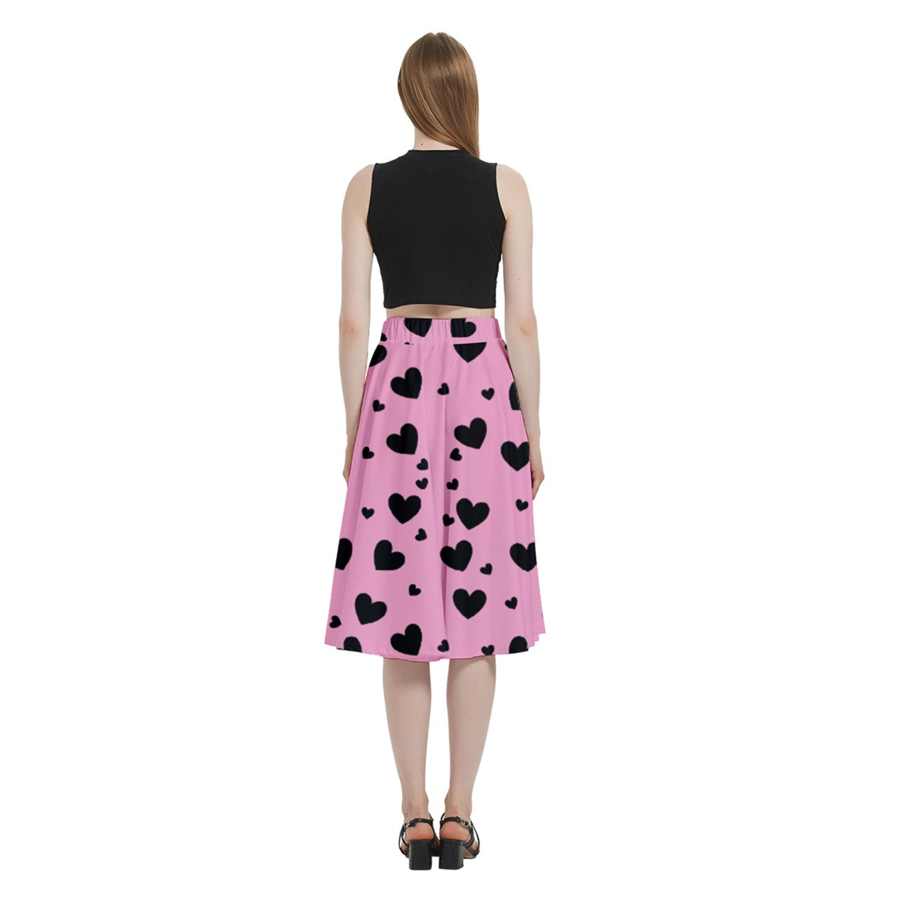 Love Bomb Baby Midi Skirt With Pocket