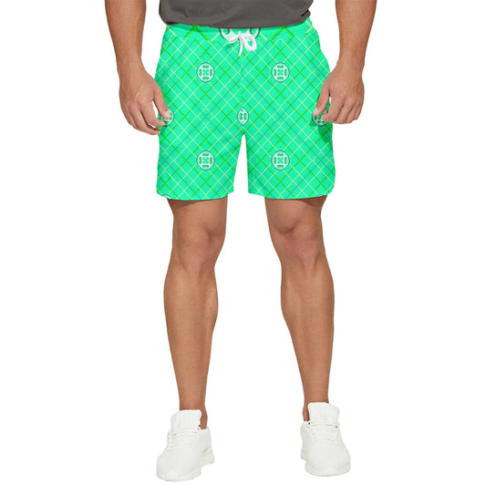 Complex Seafoam Argyll Runner Shorts
