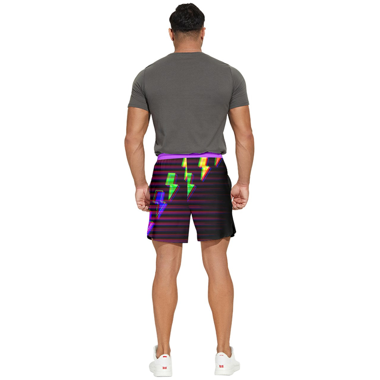 Eclectic Bolt dark Runner Shorts