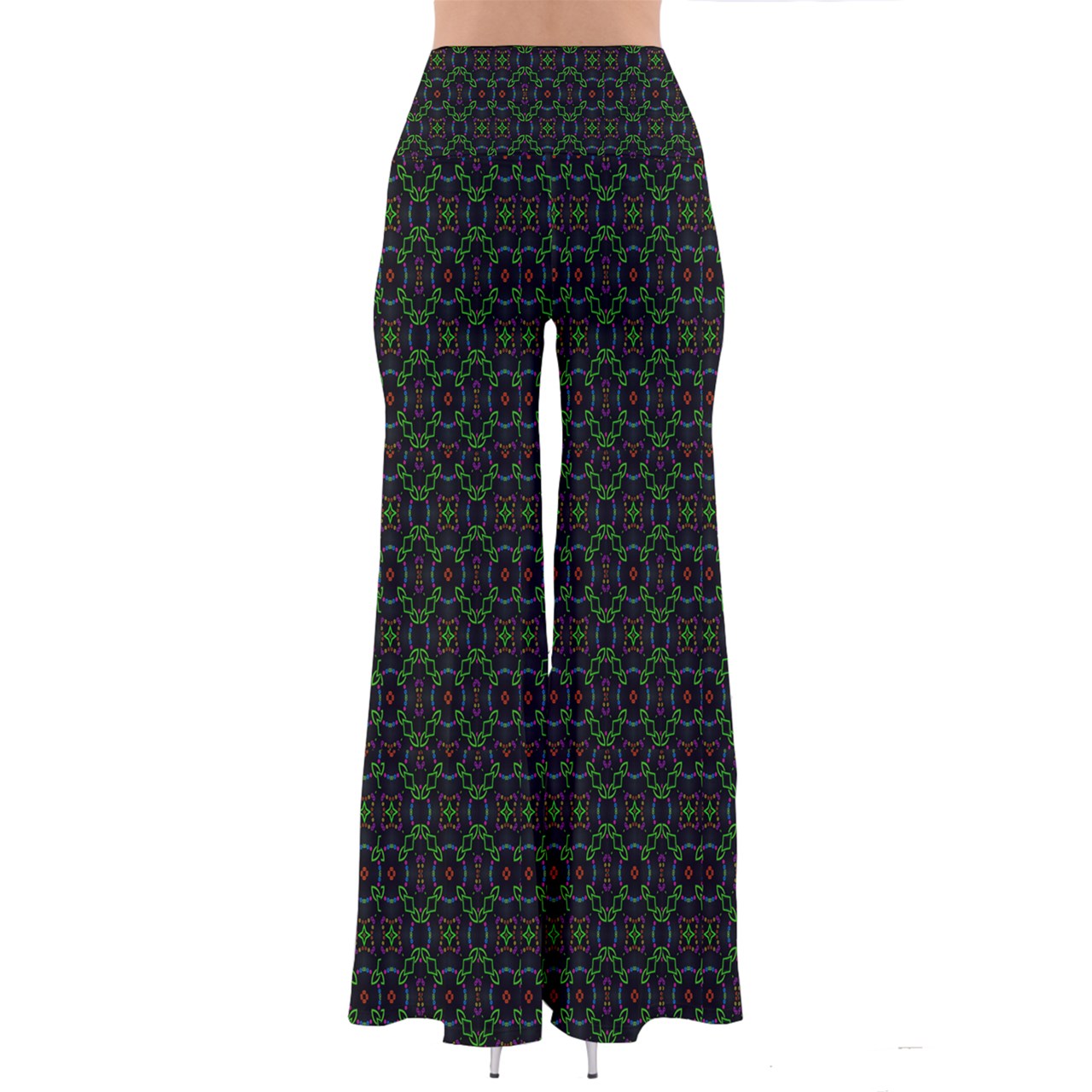 Green Link Purple So Vintage Palazzo Pants