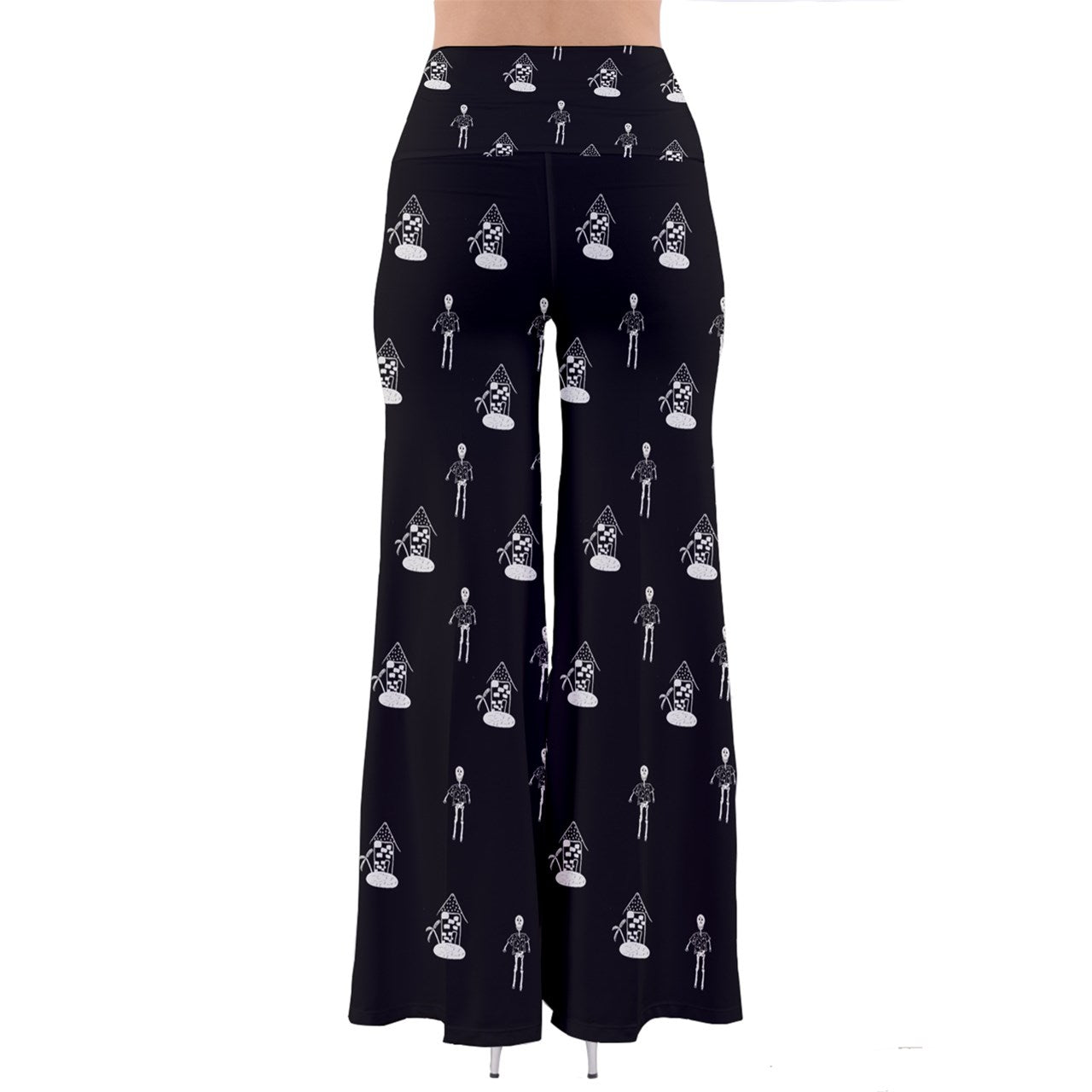 hawiian skeleton So Vintage Palazzo Pants