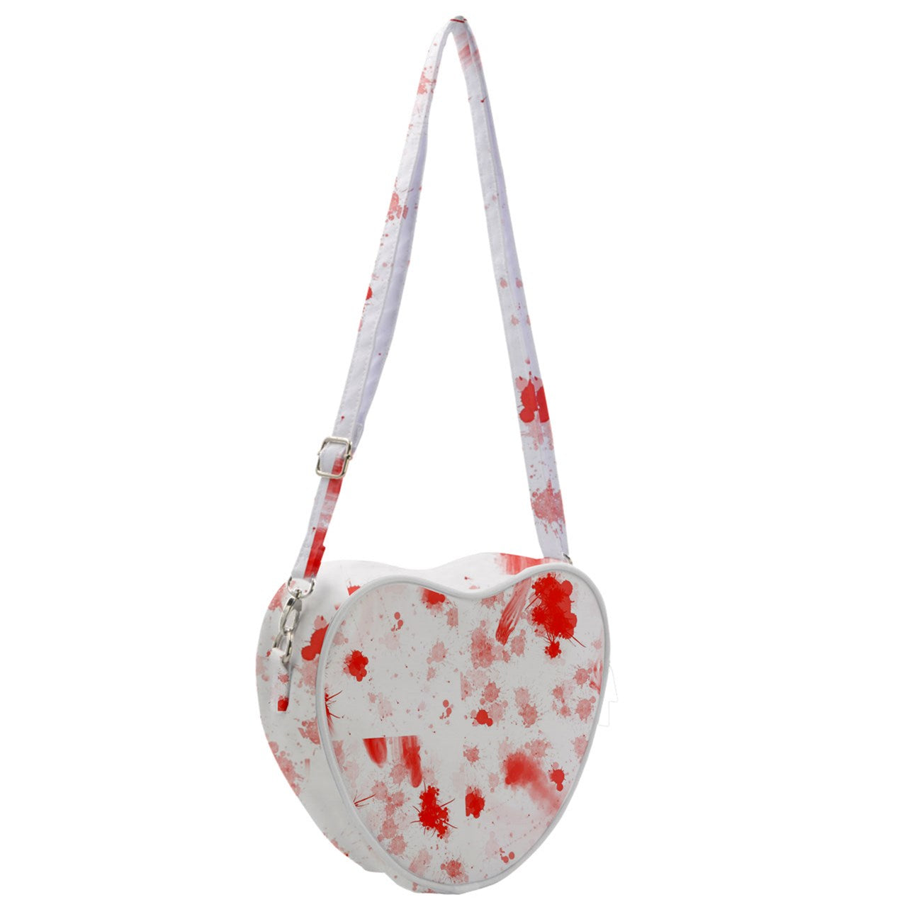 blood spatter Heart Shoulder Bag