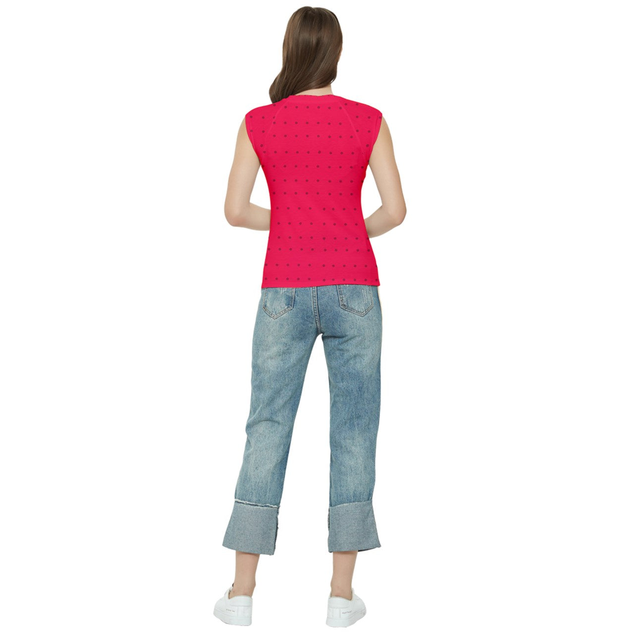 strawberries red dot Raglan Cap Sleeve Tee