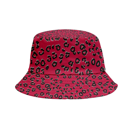 Red Cheeta Inside Out Bucket Hat