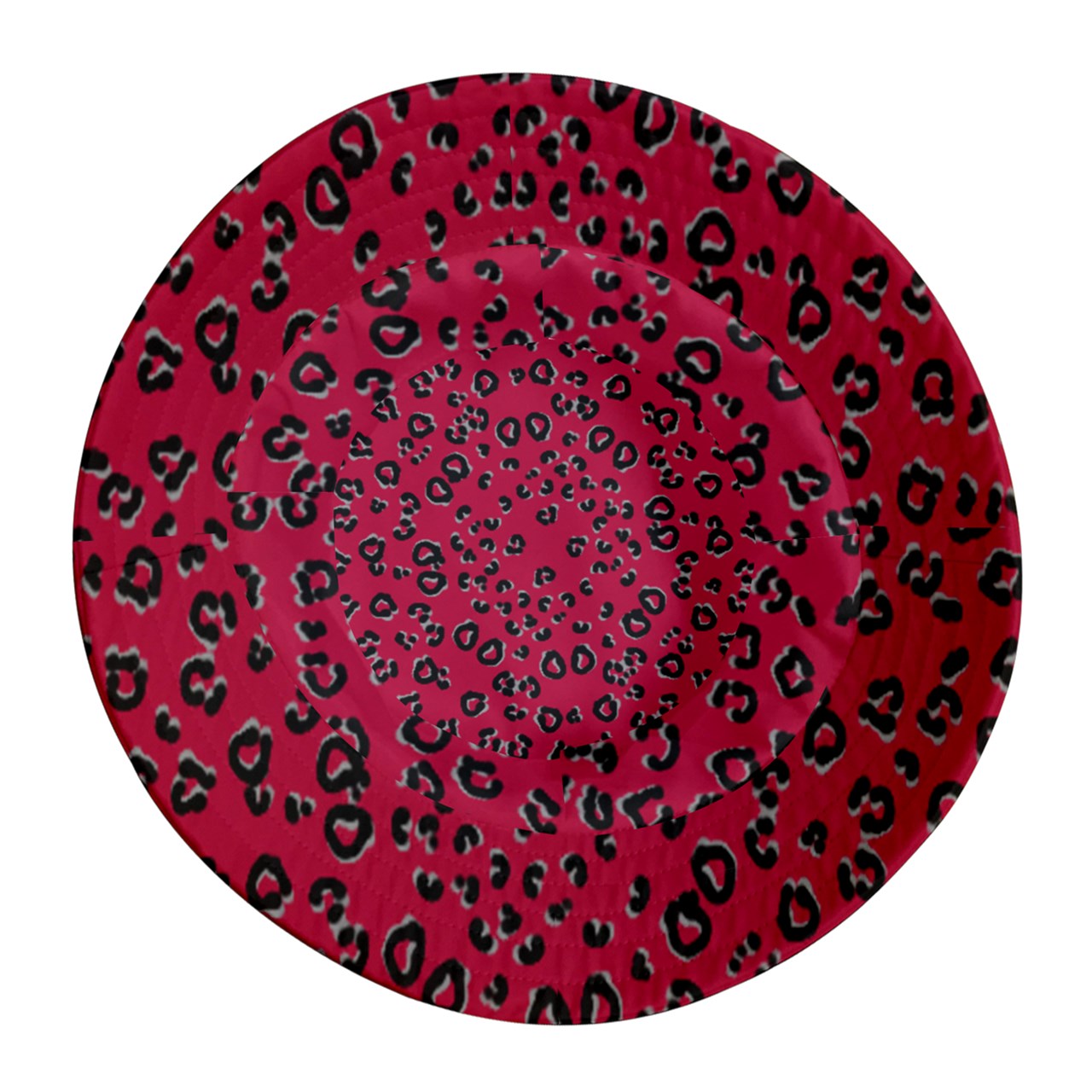 Red Cheeta Inside Out Bucket Hat