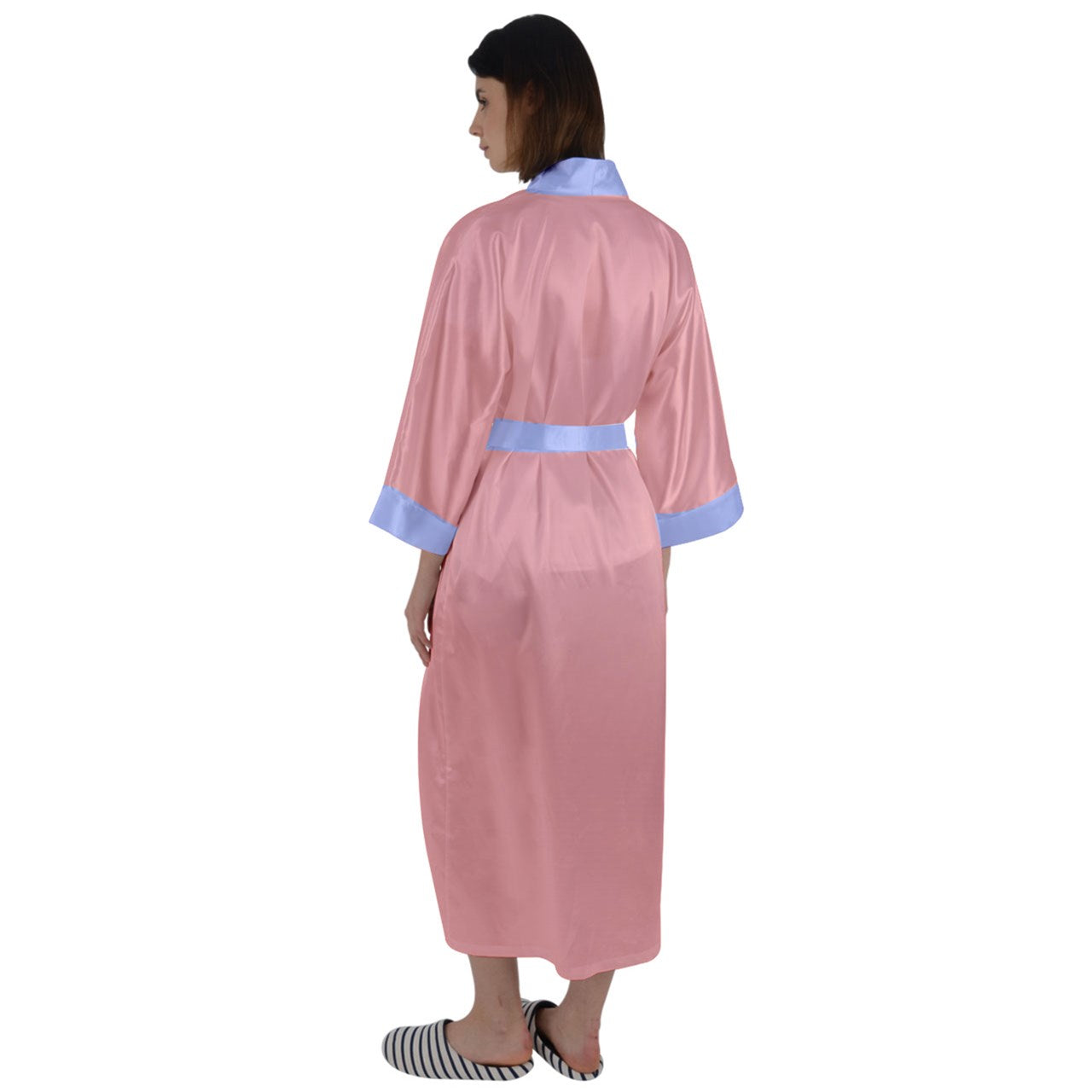 Anti-Capitalism Pink Satin Cuffed Robe