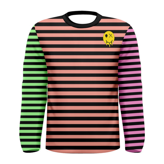 Color Block Stripe Long Sleeve Tee