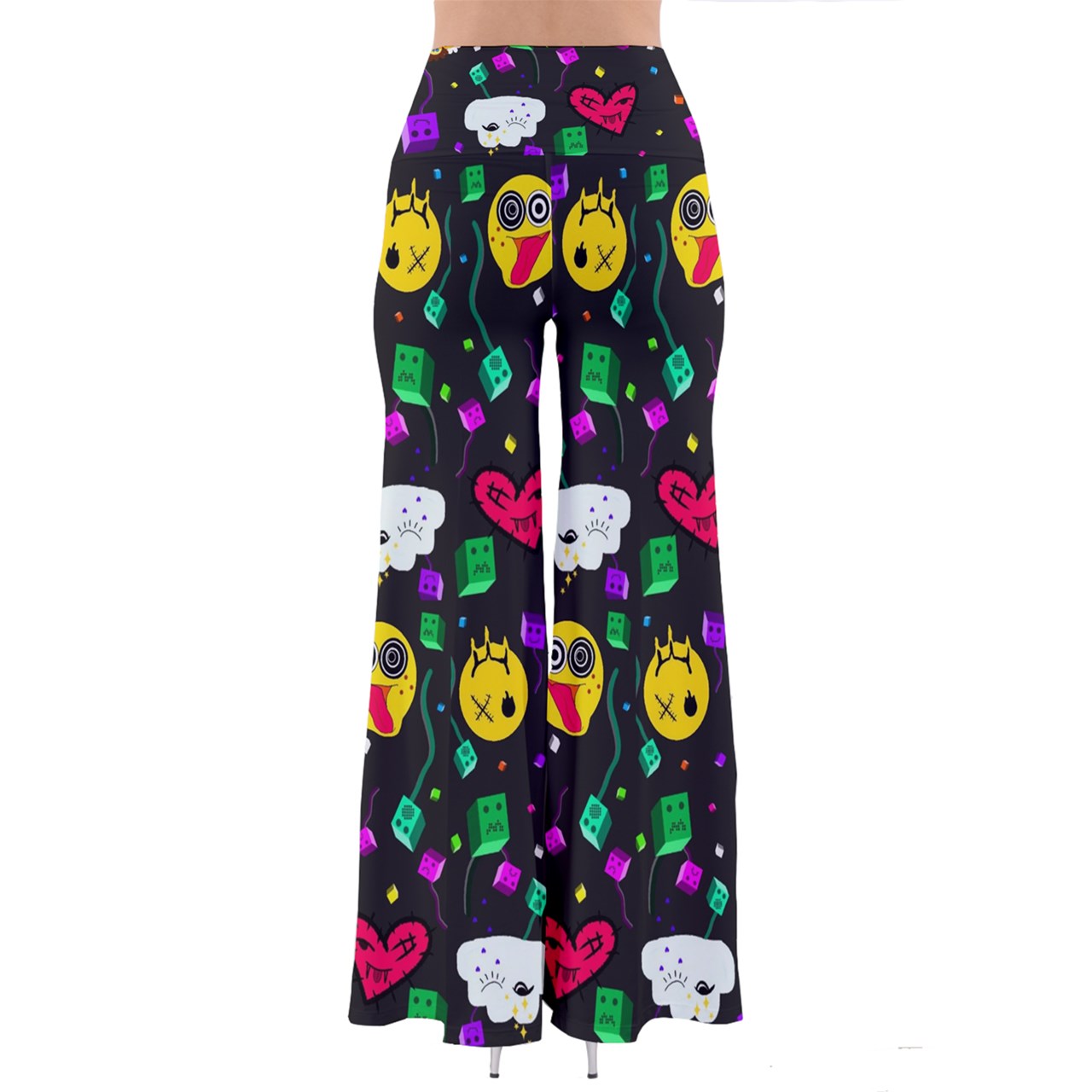 Smiley Balloons So Vintage Palazzo Pants