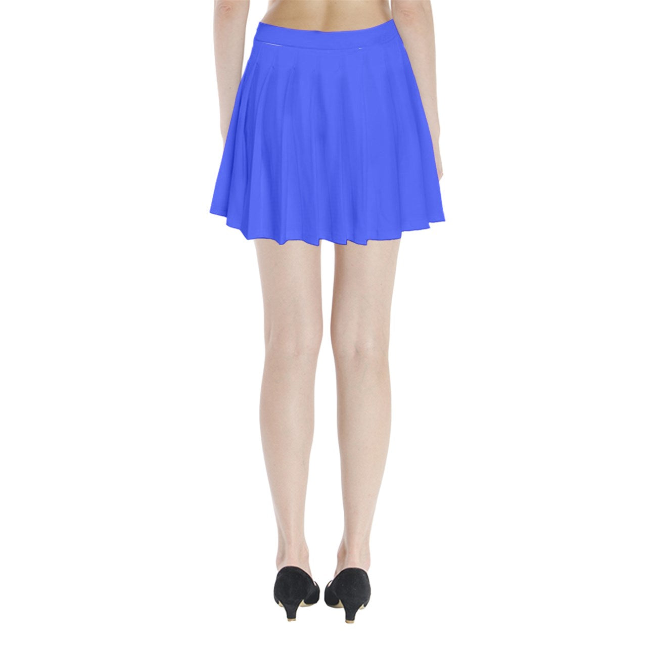 Hot Blue Pleated Mini Skirt