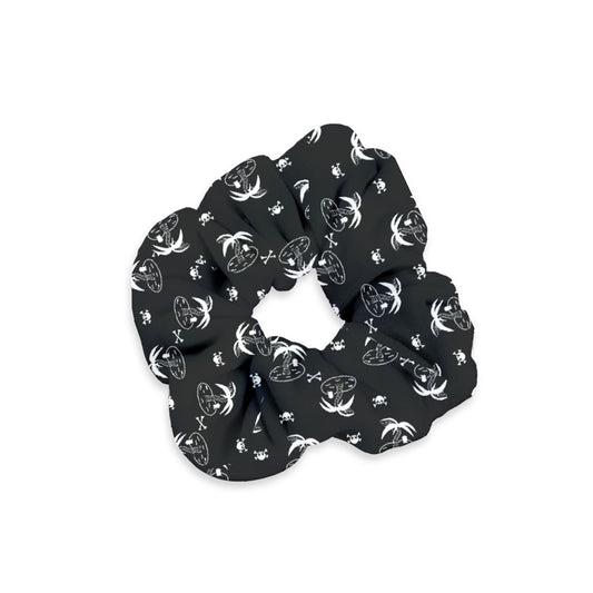 palm and skull Velvet Scrunchie