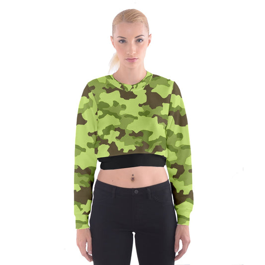 Y2k Soldier Northern Cropped Sweatshirt