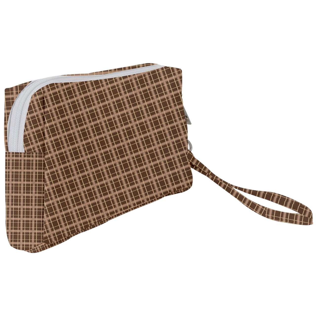 Brown Academia Wristlet Pouch Bag (Small)