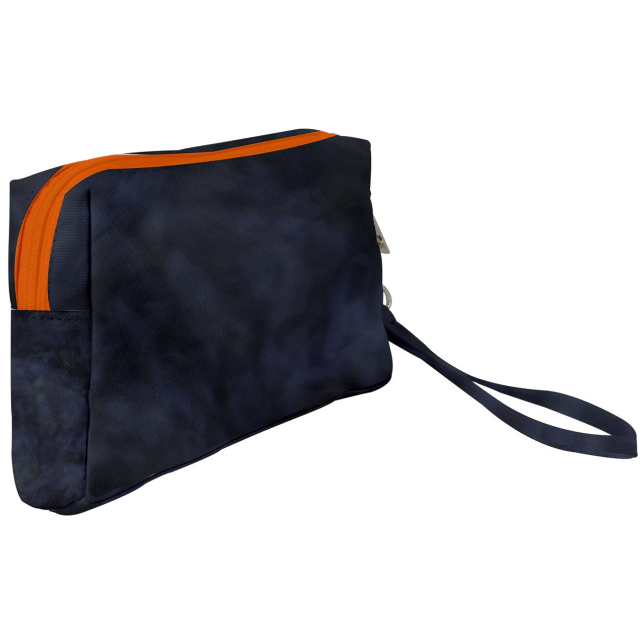 Smokey Blue Tie Dye Wristlet Pouch Bag (Small)