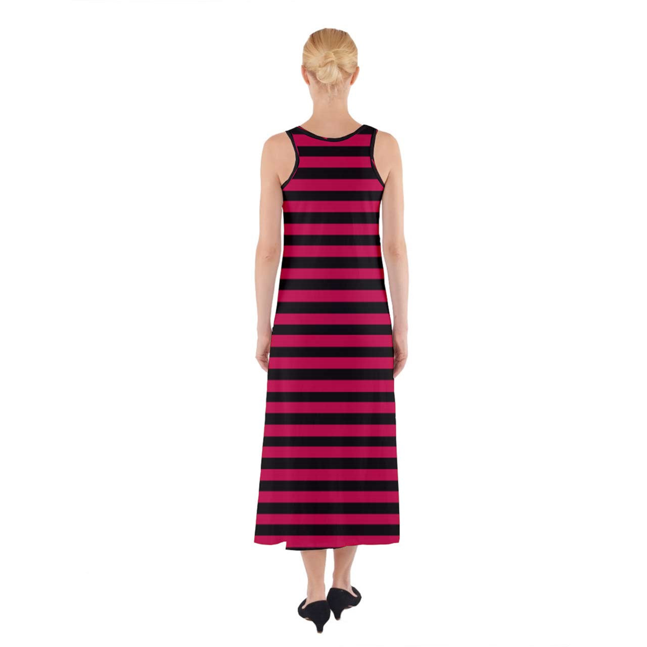 cherry red stripes Sleeveless Maxi Underdress