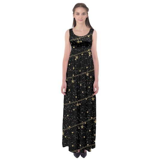 chain of stars Empire Waist Maxi Underdress