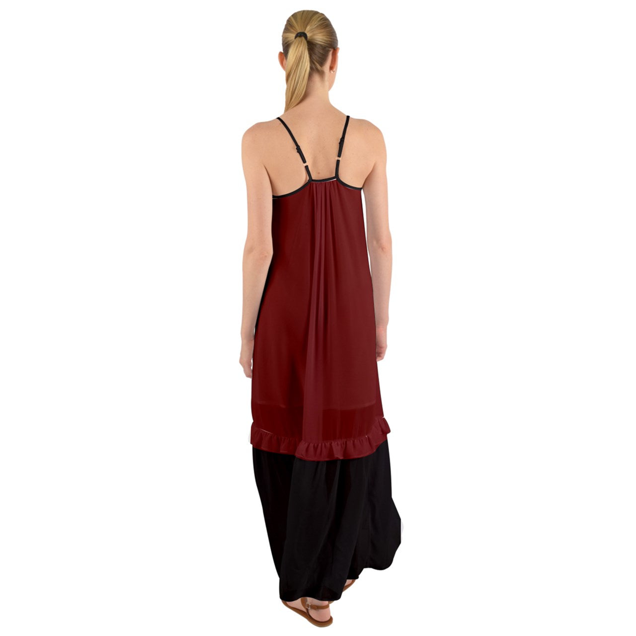 Redrum Cami Maxi Ruffle Chiffon Underdress