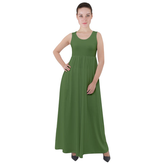 Swampfog Empire Waist Velour Maxi Underdress
