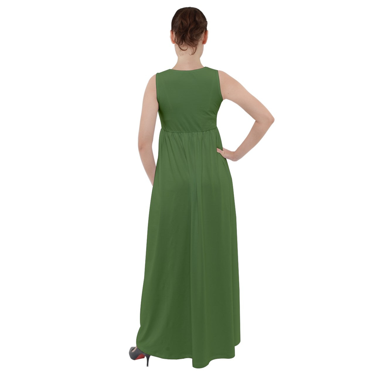 Swampfog Empire Waist Velour Maxi Underdress