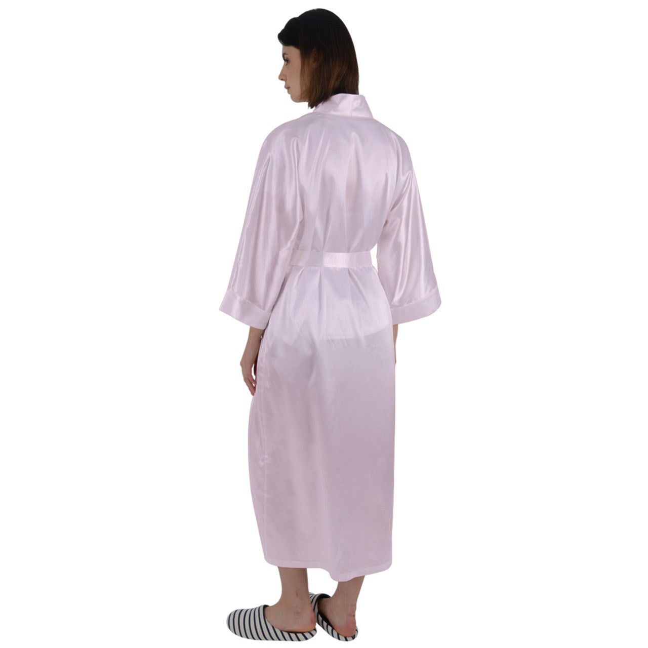 Icee Pink Maxi Satin Robe