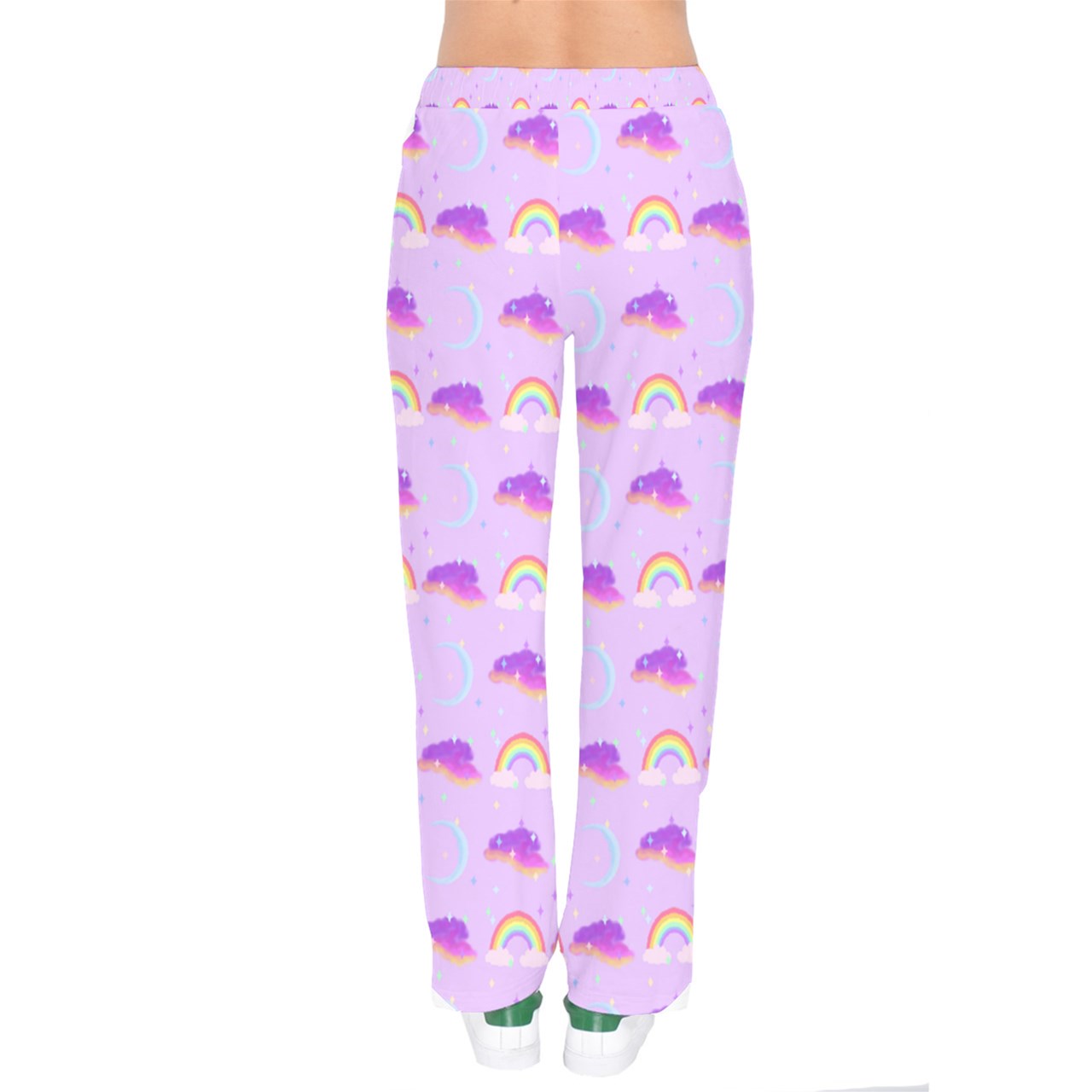 Rainbow Moon velvet Drawstring Pants