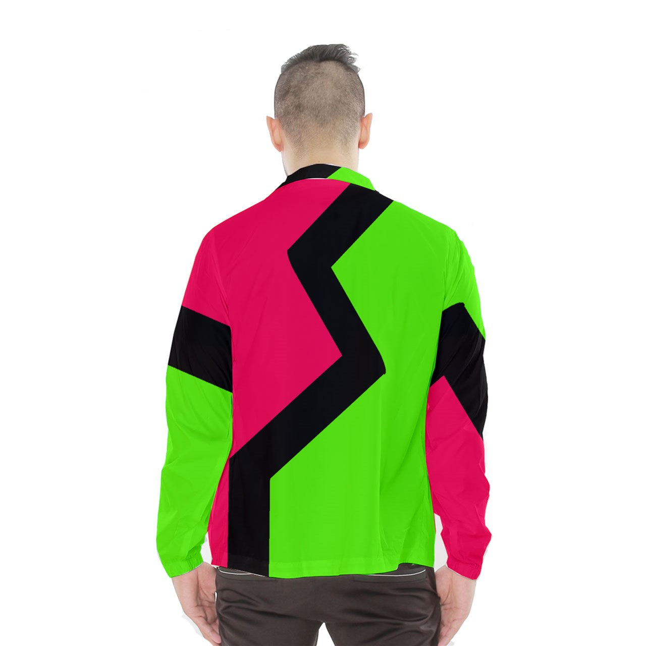 Lightning Blocks dark Windbreaker