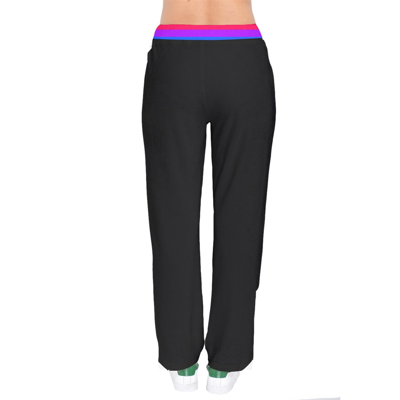 DL Bi Flag Heart Velvet Sweat Pants