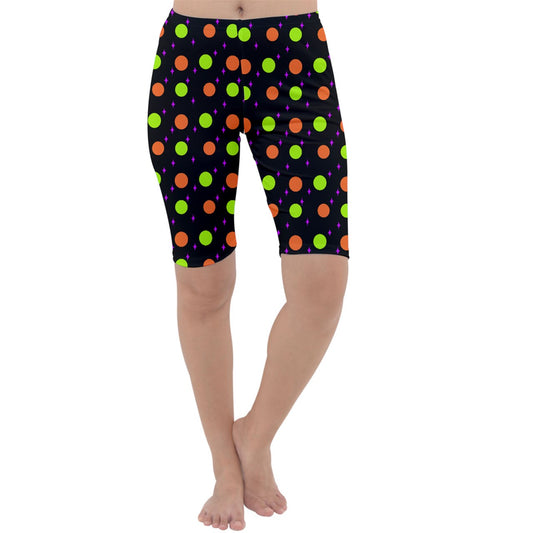 Hallows Night Polka Dots Cropped Leggings