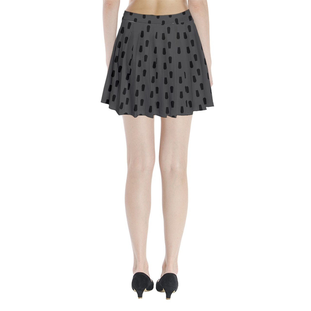 Coffin Tile Pleated Mini Skirt