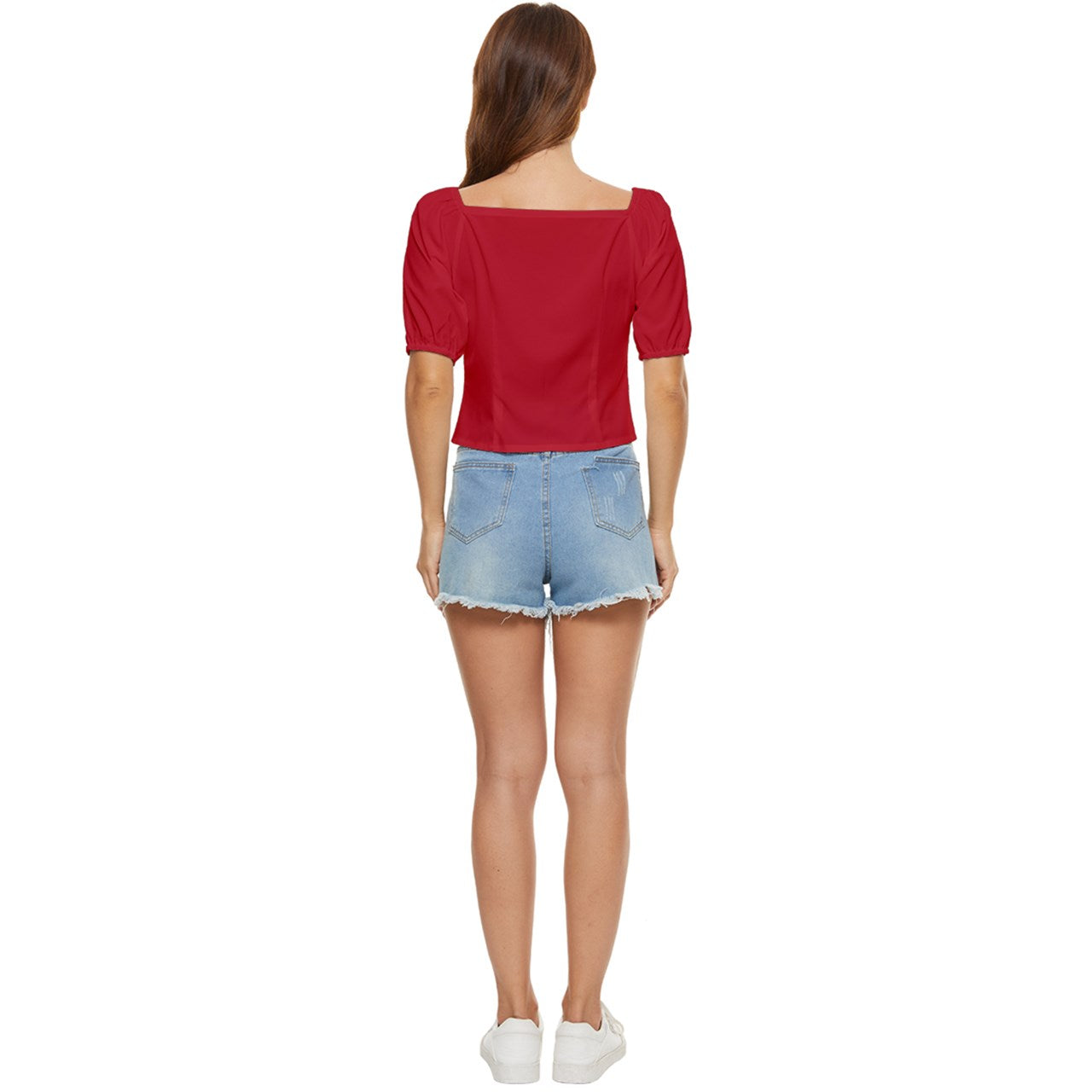 Romance Red Button up blouse