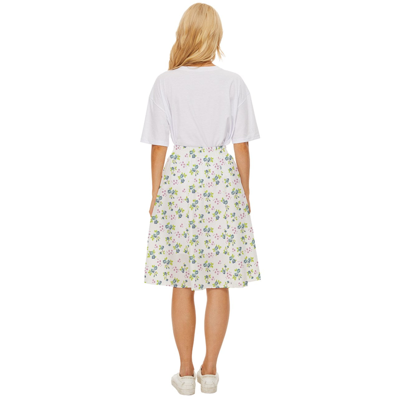 Powder Blue Belll Classic Short Skirt