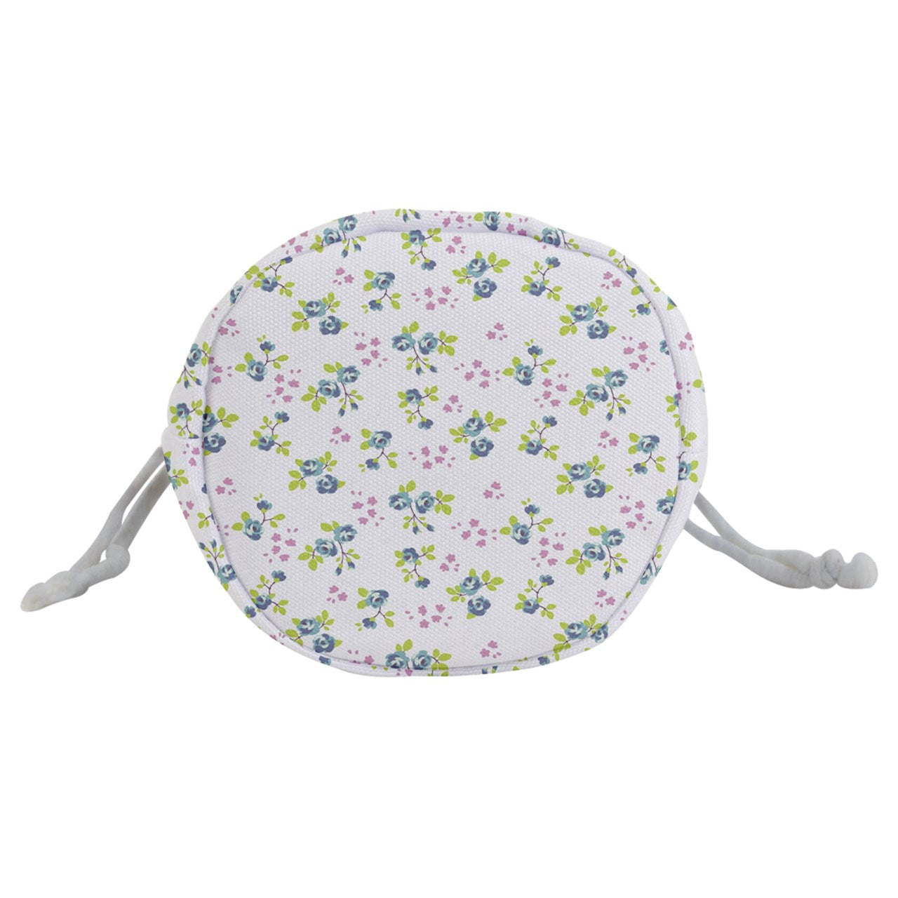 Powder Blue Bell Drawstring Bucket Bag