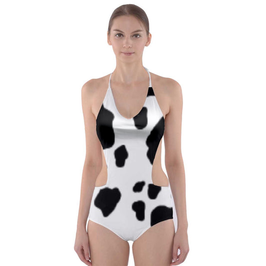 electric cowboi 2 Cut-Out One Piece Swimsuit