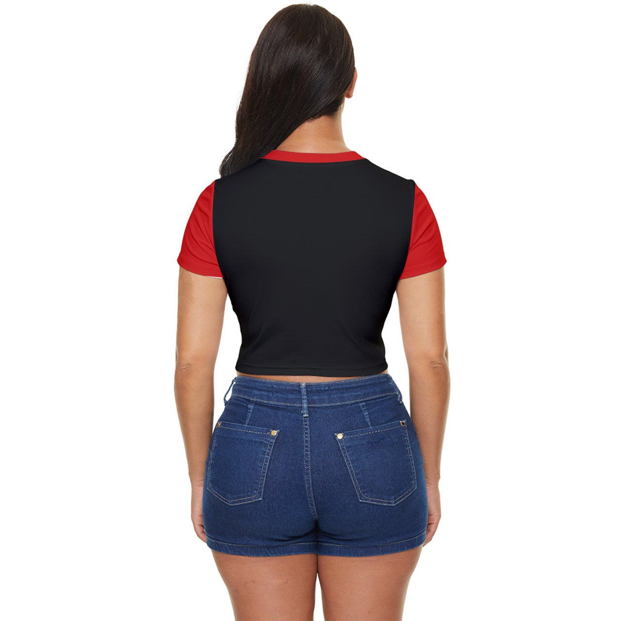 Toxic Side Button Cropped Tee