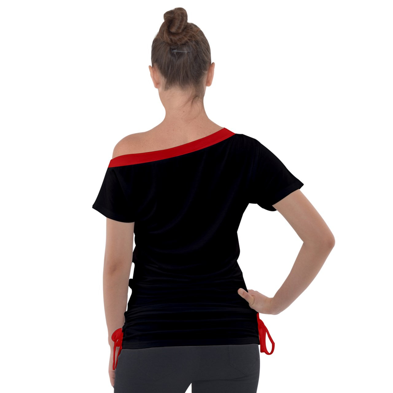 Toxic Off Shoulder Tie-Up Tee