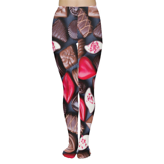 Chocolate Hearts Tights