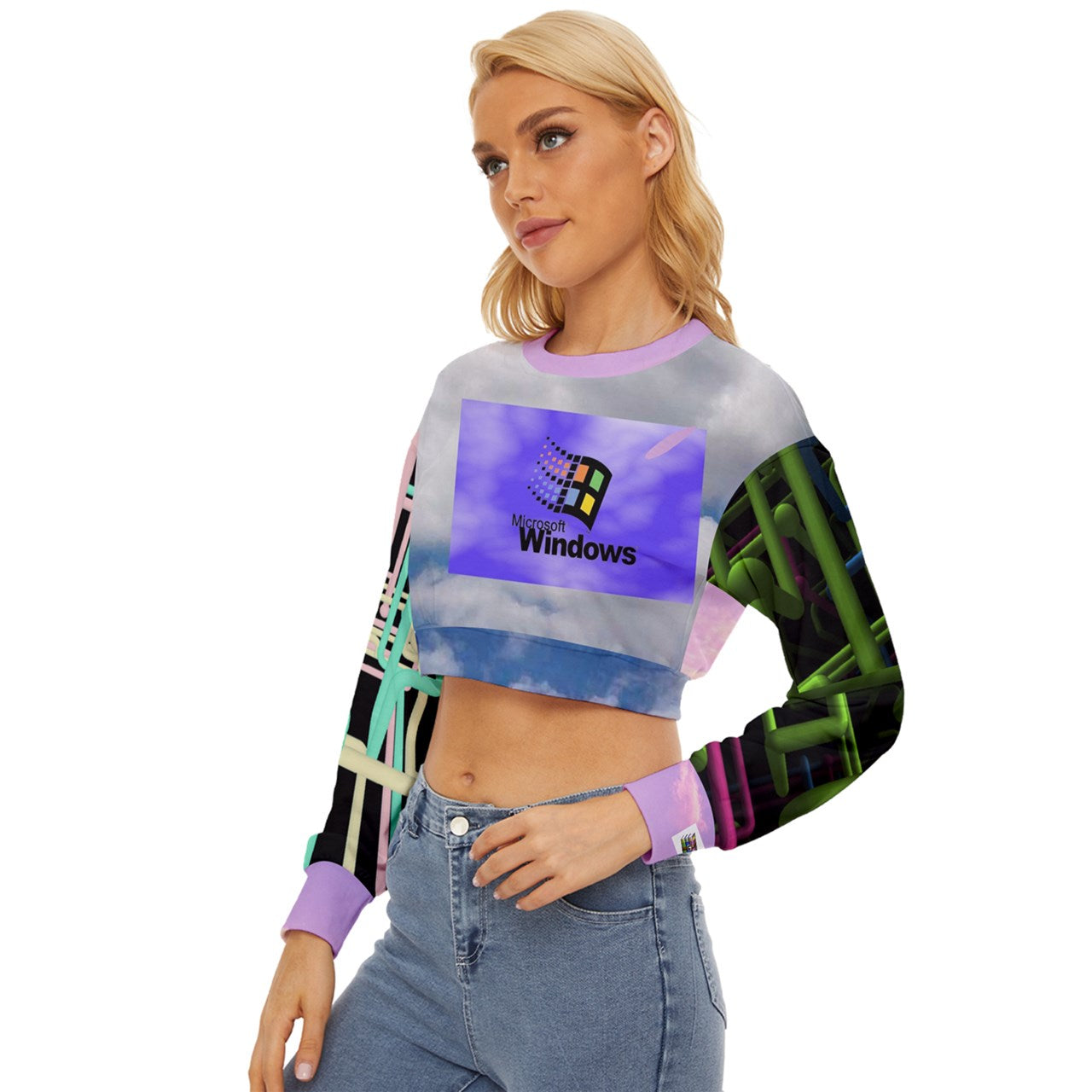 Windows Cloud Lightweight Long Sleeve Sweatshirt