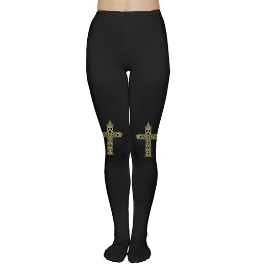 Fertility Cross knee emblem Tights