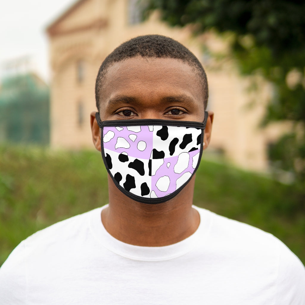 Softboi Purple cowboi Mixed-Fabric Face Mask