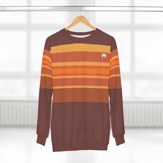 red orange striped Unisex Sweatshirt