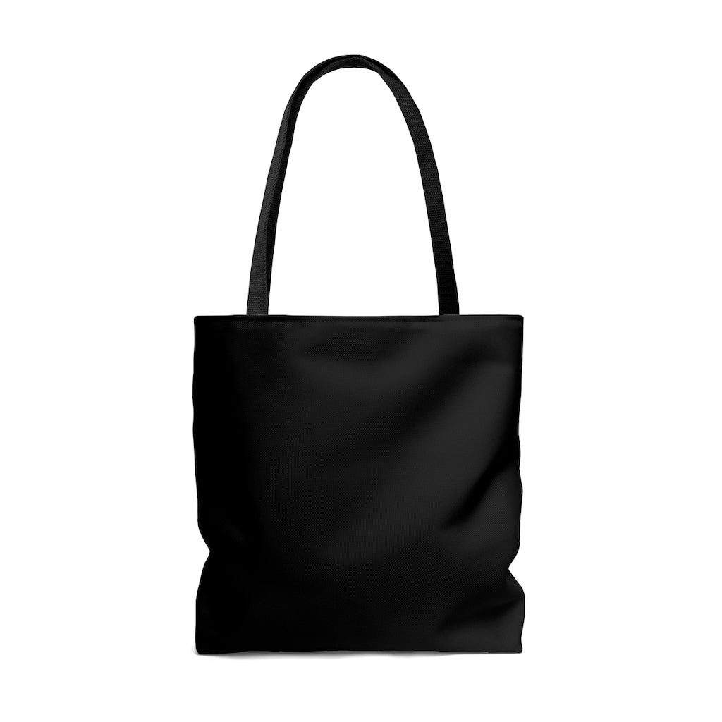 BLM Flag Black Lined Tote Bag - Black