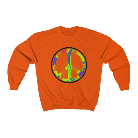 pixel peace sigil Crewneck Sweatshirt