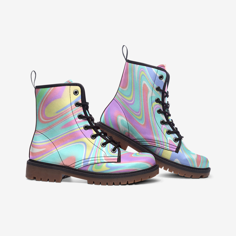 Pastel Slick Leather Lightweight boots MT