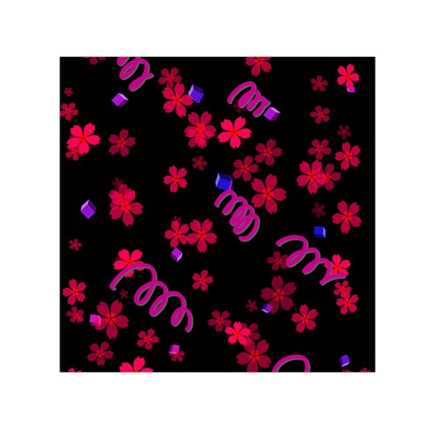 springed flowers Small Satin Scarf