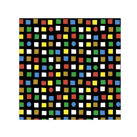 colorpop geo blocks Small Satin Scarf (Square)