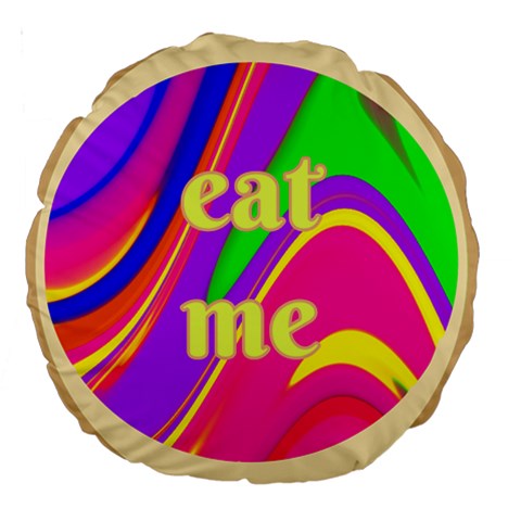 Eat Me Cookie Large 18" Premium Round Cushion