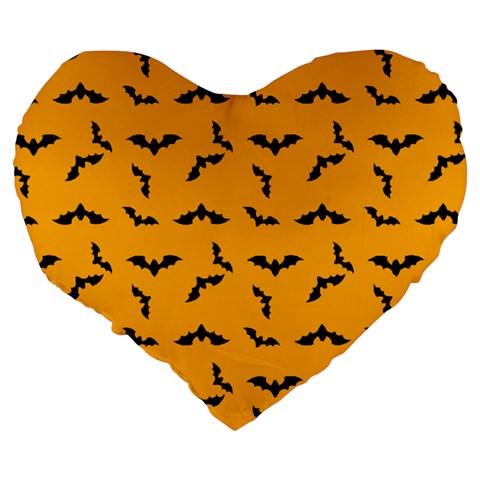 Batty Large 19" Premium Flano Heart Shape Cushion