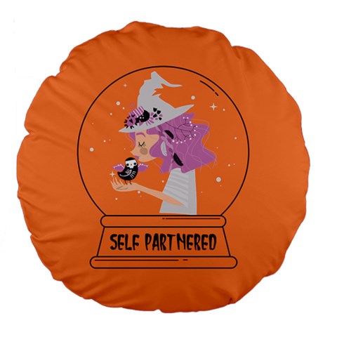 Self Partnered Large 18" Premium Flano Round Cushion