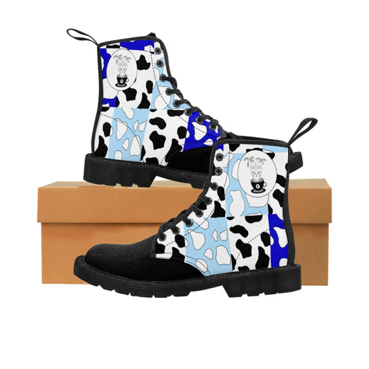 Cowboi Blue Large Sized Canvas Boots