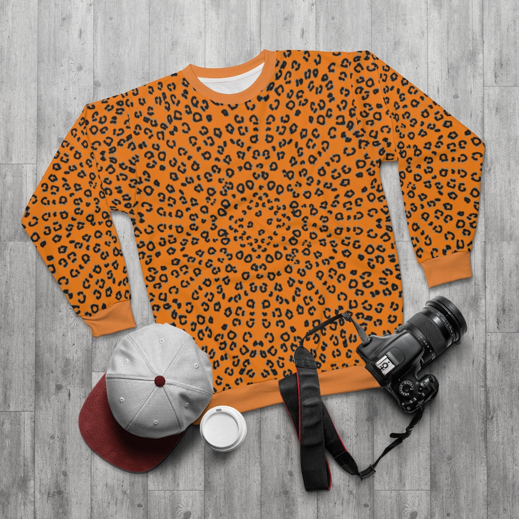 Orange Cheetah Sweatshirt