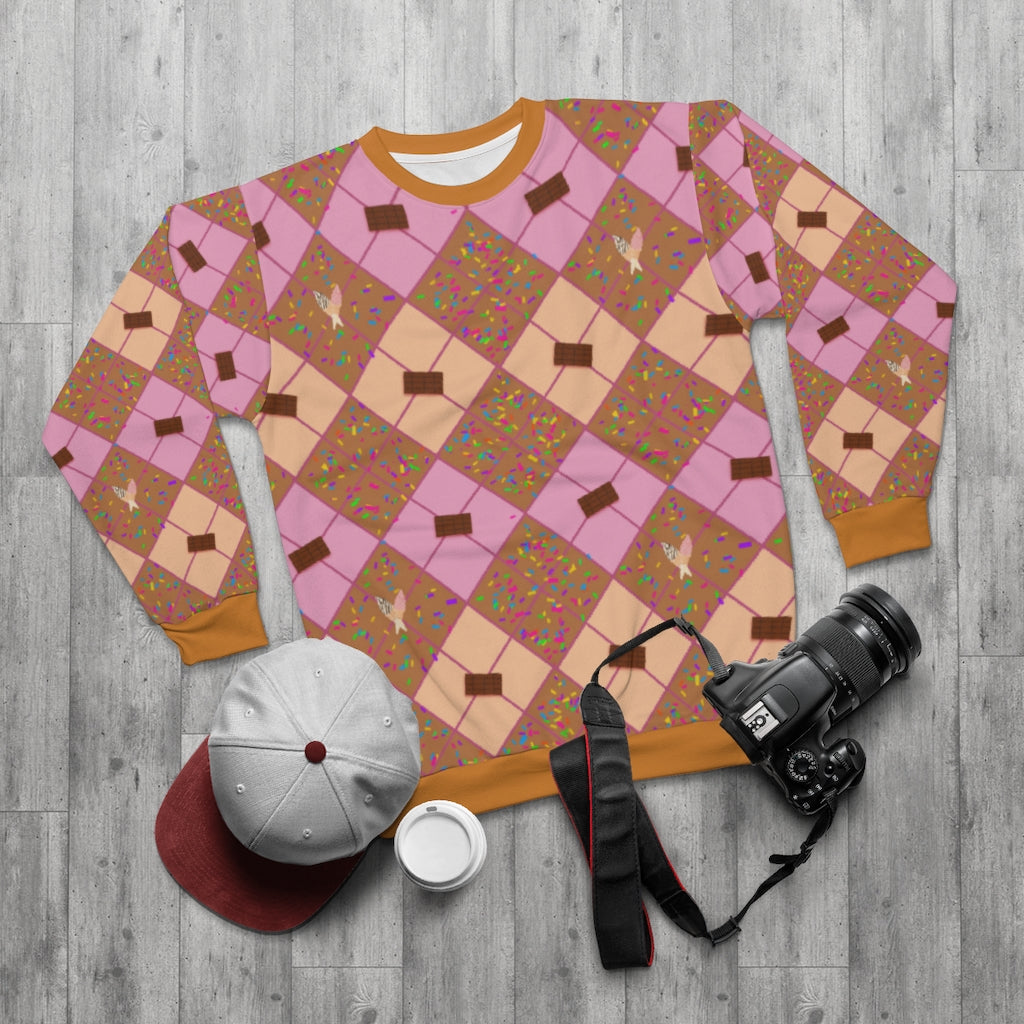Sprinkle Pink Argyle Sweatshirt
